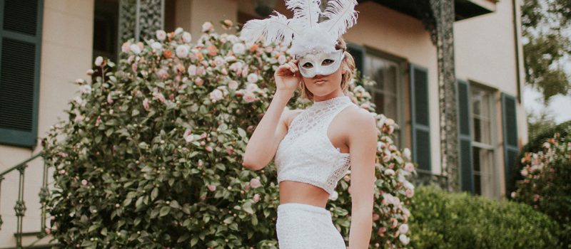 Mardi Gras Mask for bride
