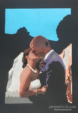 Personalized wedding artwork by Sloan Fine Art