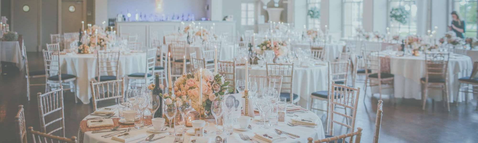 wedding reception with floral decor