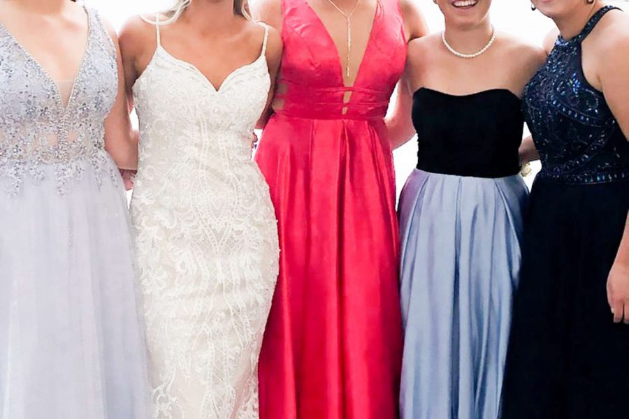 women wearing wedding, prom and bridesmaid dresses